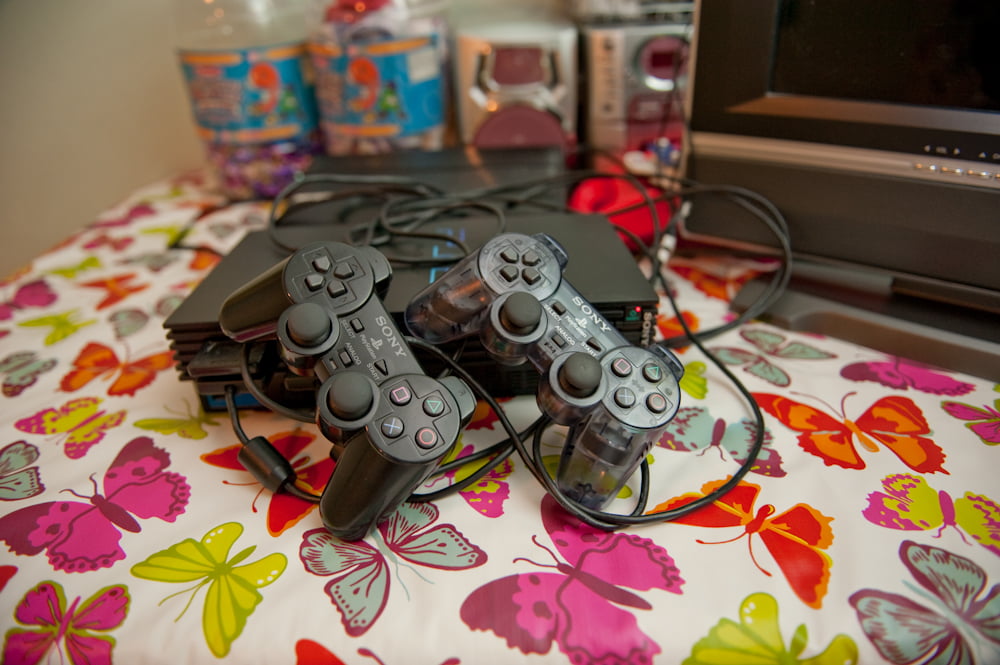 Game controllers ready for quiet time